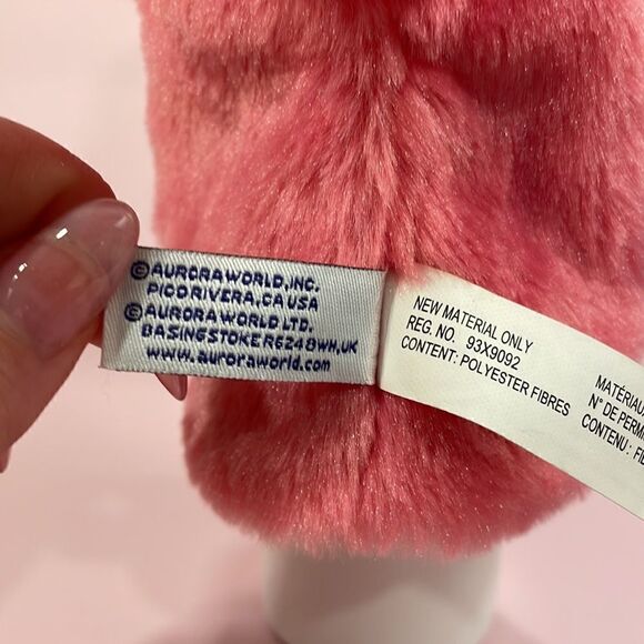Aurora Pink Elephant Hand Puppet 10” long Excellent Used Condition For Kids - Picture 7 of 7